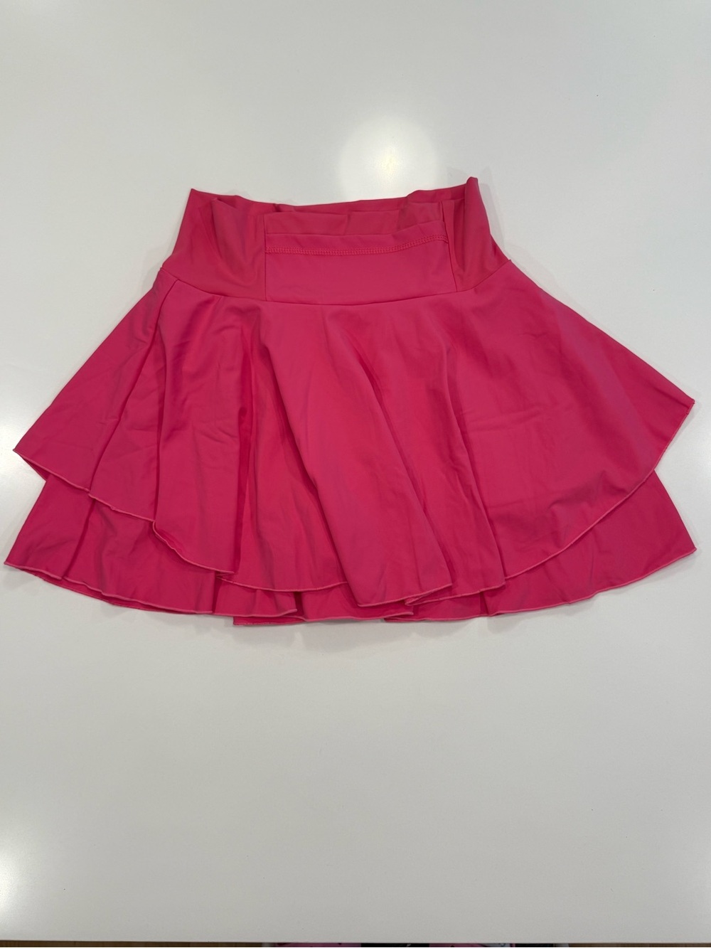 Athletic Skirt Hot Pink Womens SM Shorts W/pocket Layered Tennis Golf Versatile